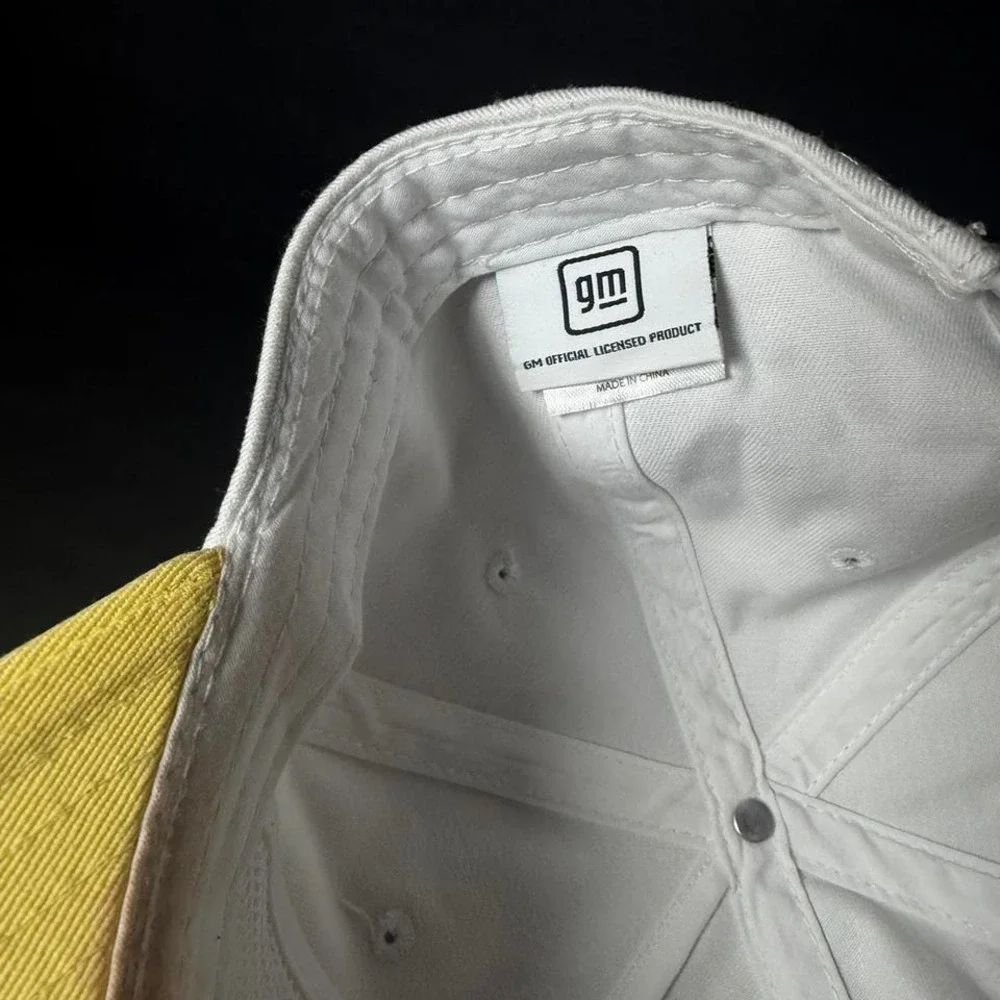 Chevrolet Super Service Snapback Hat GM Official‎ Licensed White Yellow Trucker